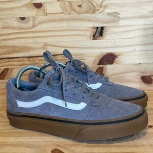 Vans Ward Sneaker, suede, gray, gum sole, size 4